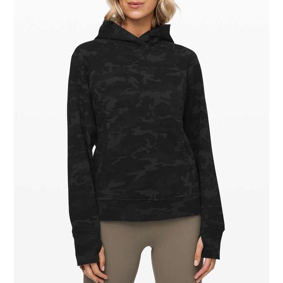 Lululemon Scuba Hoodie Pullover Sweatshirt Incognito Camo Multi Grey 2 - Picture 1 of 12